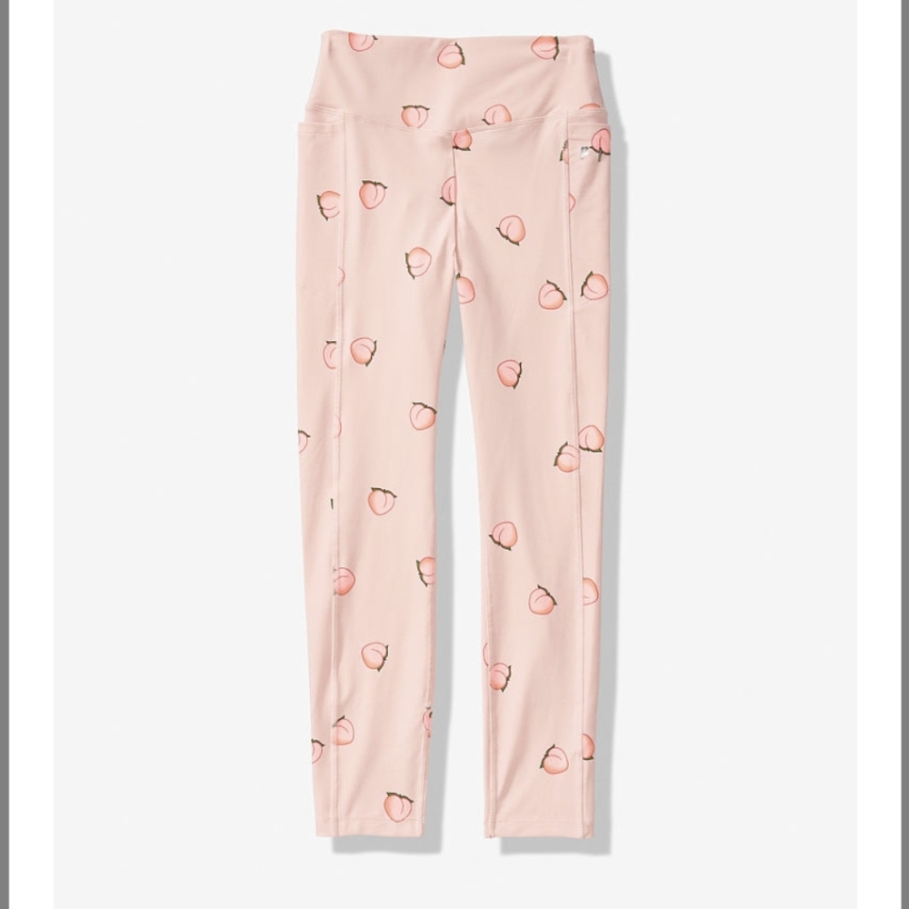 PINK VICTORIA'S SECRET ULTIMATE ANKLE LEGGINGS  L - Picture 2 of 7